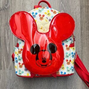 Disney loungefly Red Mickey Mouse balloon Backpack